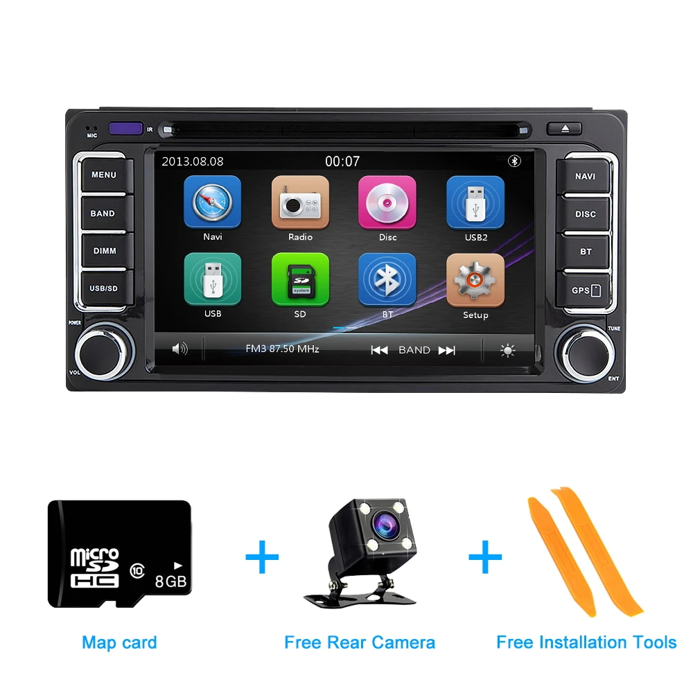 Автомобильный мультимедийный плеер ZLTOOPAI автомобильное радио GPS стерео для Toyota