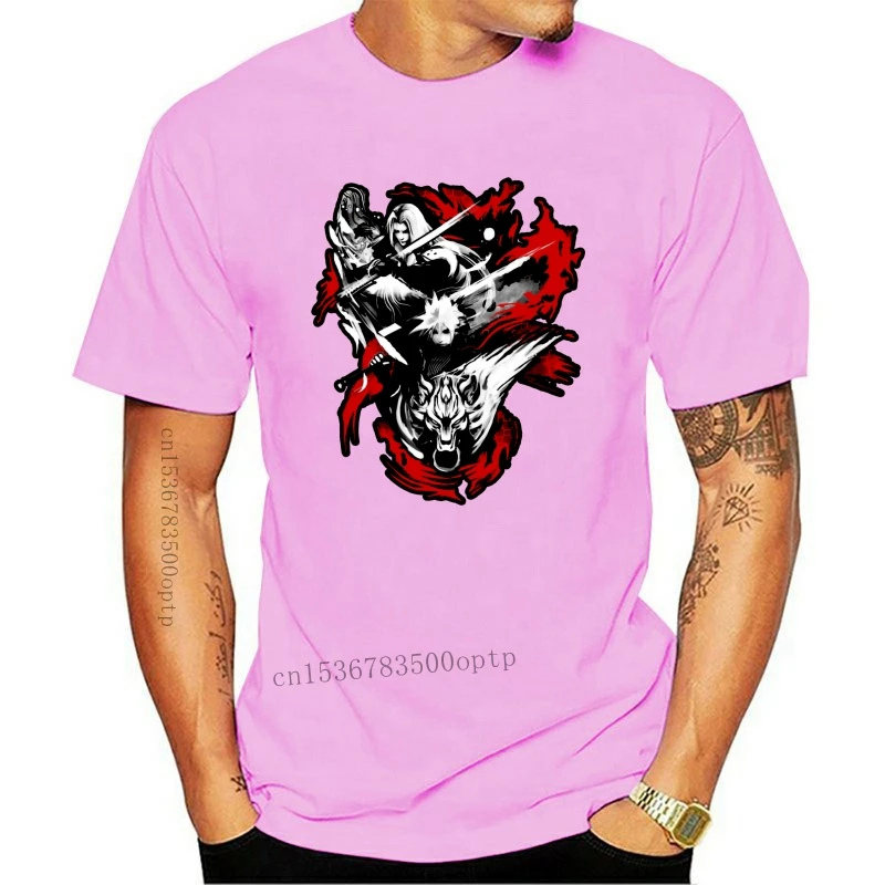 

Мужская футболка с дизайном финальной фантазии 7 облачных споров Sephiroth