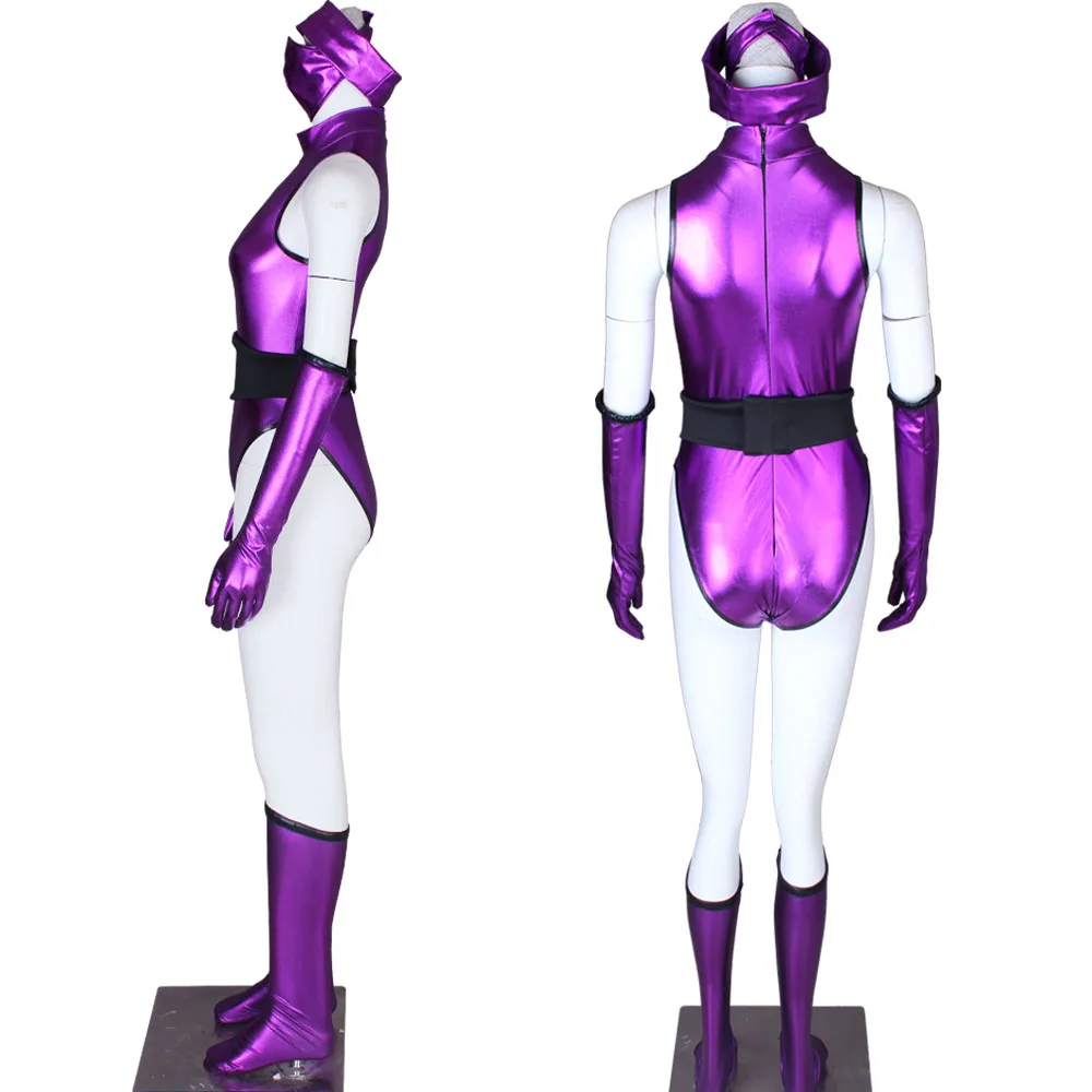 Женский костюм Mortal Kombat 2 Mileena фиолетовый из спандекса для косплея | Тематическая
