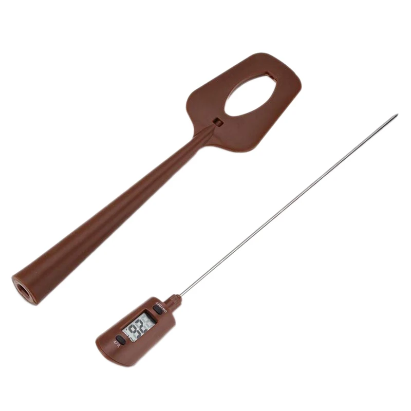 

New Food Meat Cooking Spatula&Probe Digital Thermometer Scraper,for Soup Candy Chocolate Jam Cooking Baking BBQ Kitchen Tool