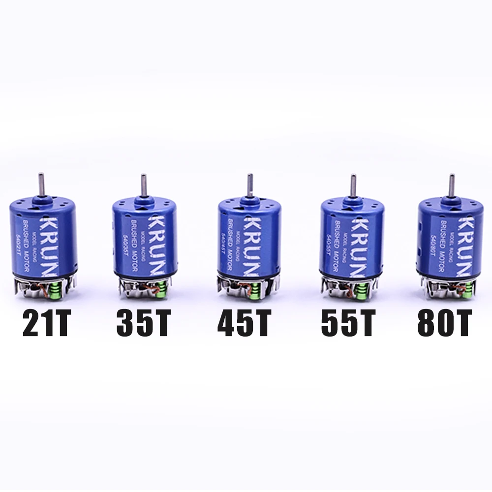Щеточный двигатель KRUNRC 540 21T 35T 45T 55T 80T для бездорожья скалолазания