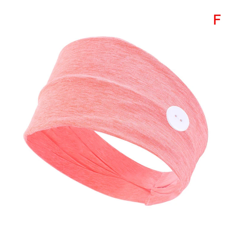 

Stretch Sports Headband Button Headband Facemask Holder Wearing- Protect Your Ears With Headband Gym Stretch Headband