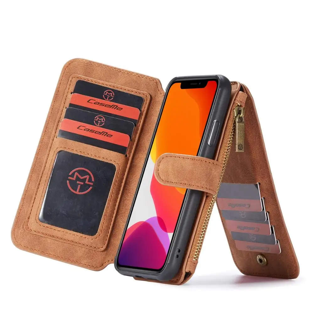 CaseMe для Apple iPhone 11 Pro Max высококачественный роскошный кожаный Магнитный Флип