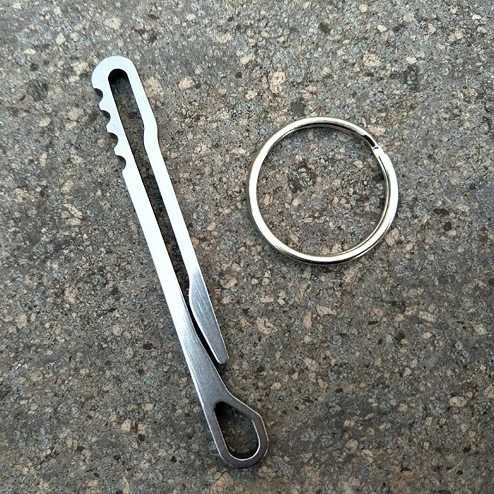 Новый сплав титановый Карабин брелок Крюк Клип Открытый Кемпинг Туризм EDC