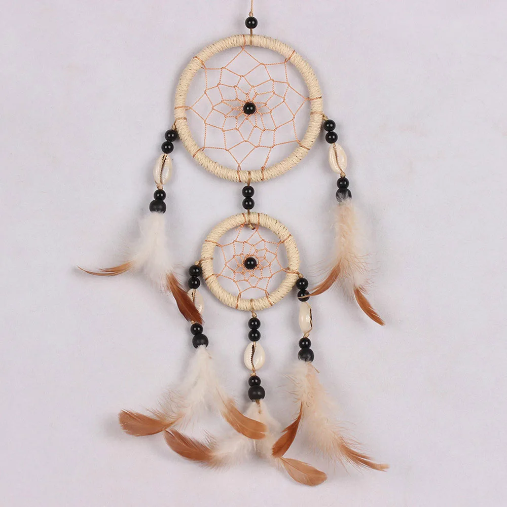 

sweet style handmade dream catcher net nature feathers car window wall hanging decoration decor craft ornament xmas gift