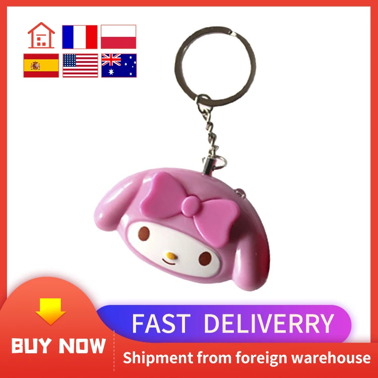 

Cute Pink Mini Self Defense Keychain Alarm Super Loud Personal Security Alarm Anti-Attack Emergency Alarm Keyring For Women Kids