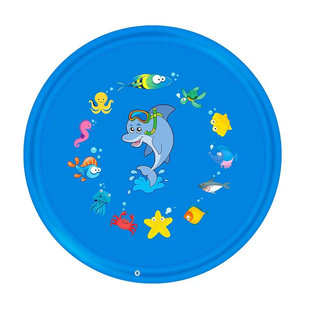 

Outdoor Lawn Beach Sea Animal Inflatable Water Spray Kids Play Pad Mat Water Games Beach Mat Cushion Toys