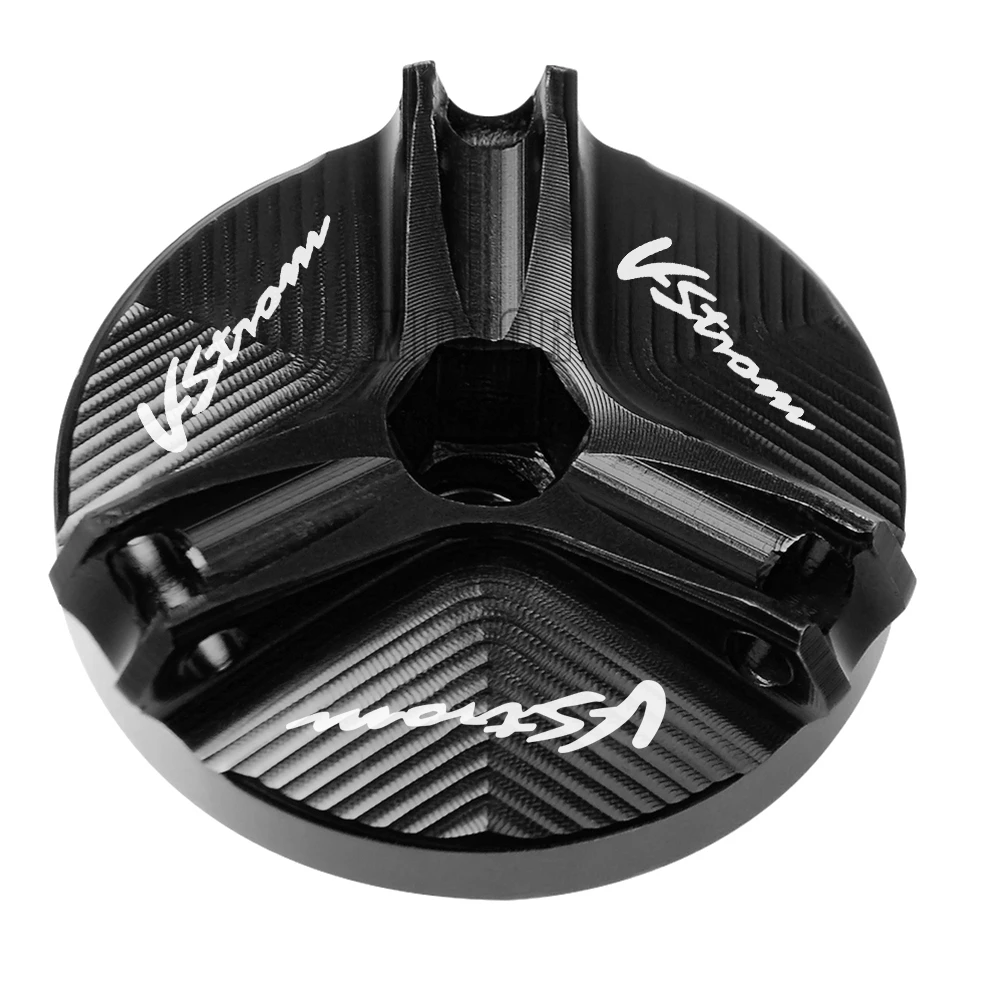 Для мотоцикла Suzuki DL650 V-STROM 2004-2020 DL1000 VSTROM 2002-2019 DL 650/1000 Заглушка для масляного бачка двигателя из алюминия с ЧПУ-обработкой.