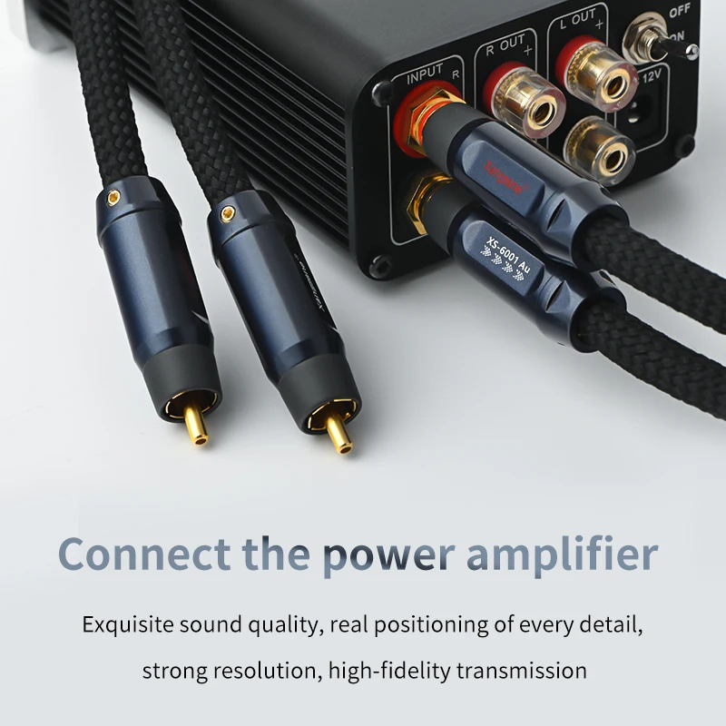 XangsanXS-1101Ag 4N 99.99% Серебряный провод с сердечником аудиокабель RCA кабель звуковая