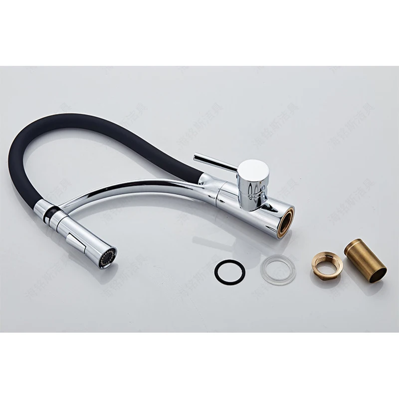 

360 Rotation Kitchen Sink Faucet Push-in Kitchen Sink Faucet Cold Hot Water Mixer Single Handle Tap Kitchen Bathroom faucet
