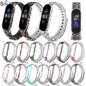 Ремешок для Mi band 5, спортивный мягкий силиконовый ремешок, браслет для смарт-часов Xiaomi Mi Band 5, сменный модный браслет