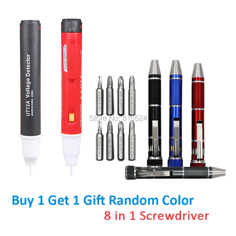 UNI T UT12A Бесконтактный детектор напряжения Тестер светодиодный индикатор 90V 1000VUNI