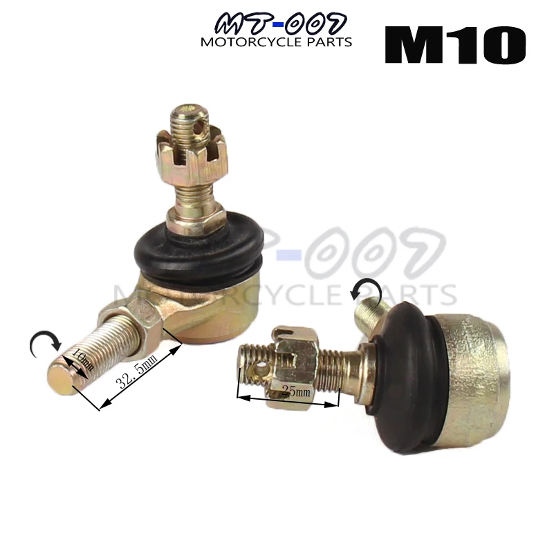 M10 Наконечник поперечной рулевой тяги шаровой шарнир для 50cc 70cc 90cc 110cc 125cc 150cc 200cc 250cc