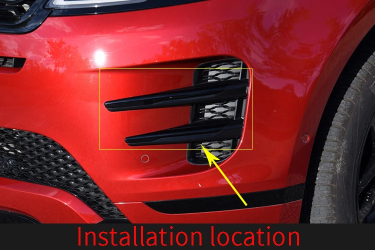 Черная Автомобильная передняя противотуманная фара ABS рамка отделка внешние