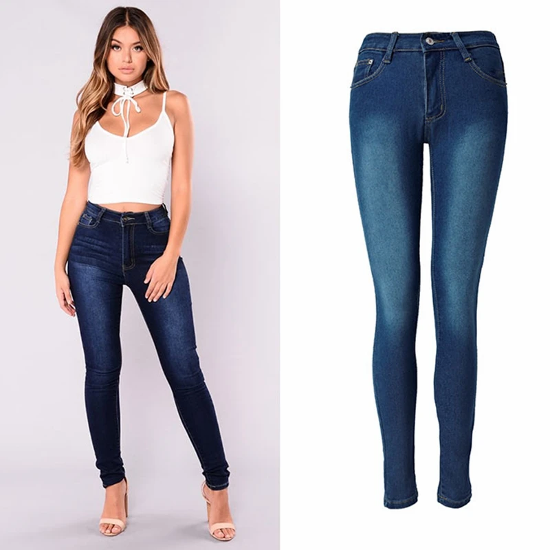 Горячая Распродажа джинсы для мам высокая талия офисные женские джинсовые штаны