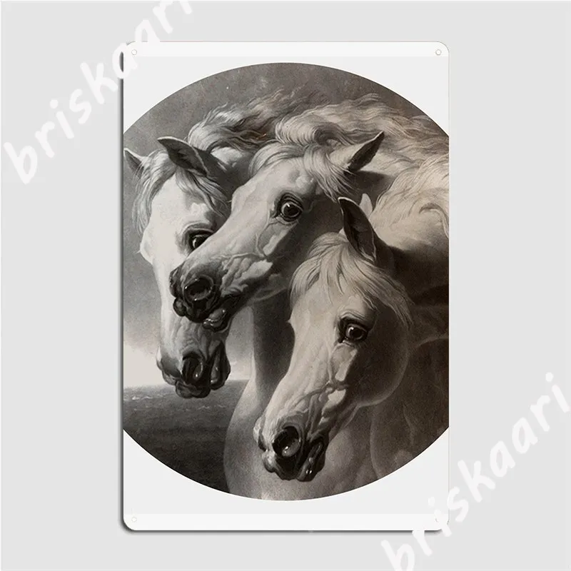 

Vintage Print The Pharaoh's Horses On Gifts And Apparel Metal Sign Wall Mural Club Bar Printing Mural Painting Tin Sign Poster