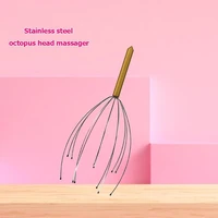 1pcs head massager neck massage octopus scalp relax massage stress pain relief claw remove tired metal body massager device