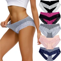 comsoft 5pcslot womens panties soft cotton seamless womens underwear set solid color breathable girls ladies lingerie pants