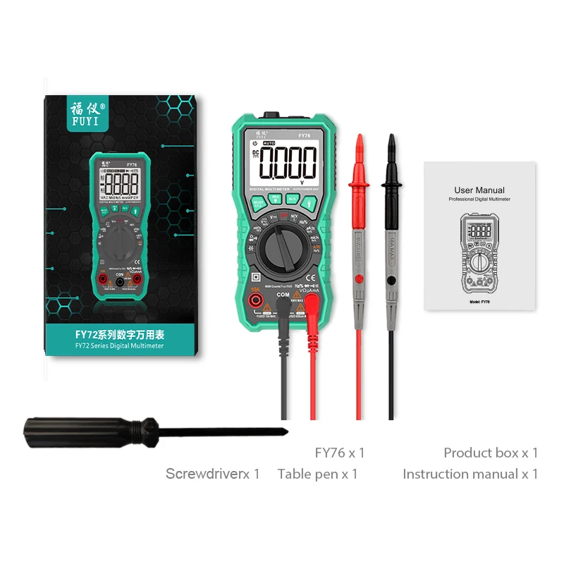 Цифровой мультиметр True-RMS NCV 6000 отсчетов тестер электрика Автоматический