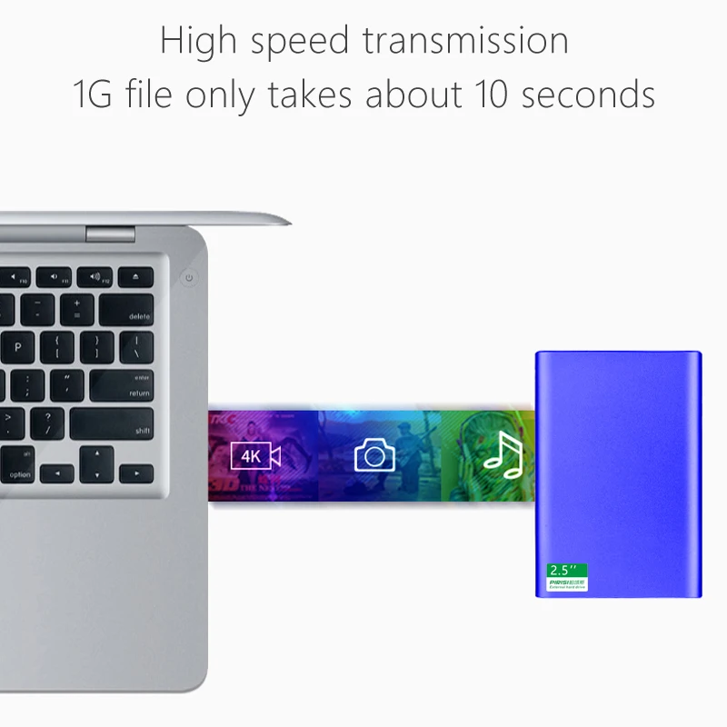 USB3.0 thin metal external hard disk drive 160G 120G disco duro externo 80G HDD usb original storage device cute usb flash drive