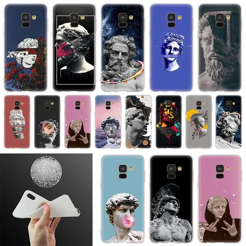 Чехол для телефона Samsung Galaxy A10 A20 A30 A40 A50 A51 A70 A6 A8 Plus A7 A9 2018 A3 A5 2017 мягкий чехол с