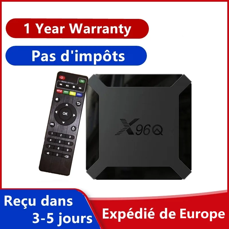 ТВ-приставка x96q Android 10 0 ip tv-приставка x96 q 1 ГБ 8 2 16 Allwinner H313 Смарт | Электроника