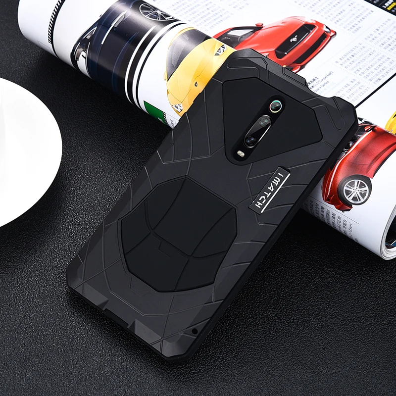 IMATCH Повседневный водонепроницаемый чехол для Xiao mi Red mi K20 Pro mi 9T Pro Роскошный Металлический силиконовый чехол Coque Полные Защитные чехлы для телефонов