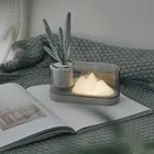 Ночник светодиодный в скандинавском стиле, простой светильник с защитой глаз и зарядкой через USB, лампа в горшке для гостиной, спальни, прикроватный столик, ночная подставка