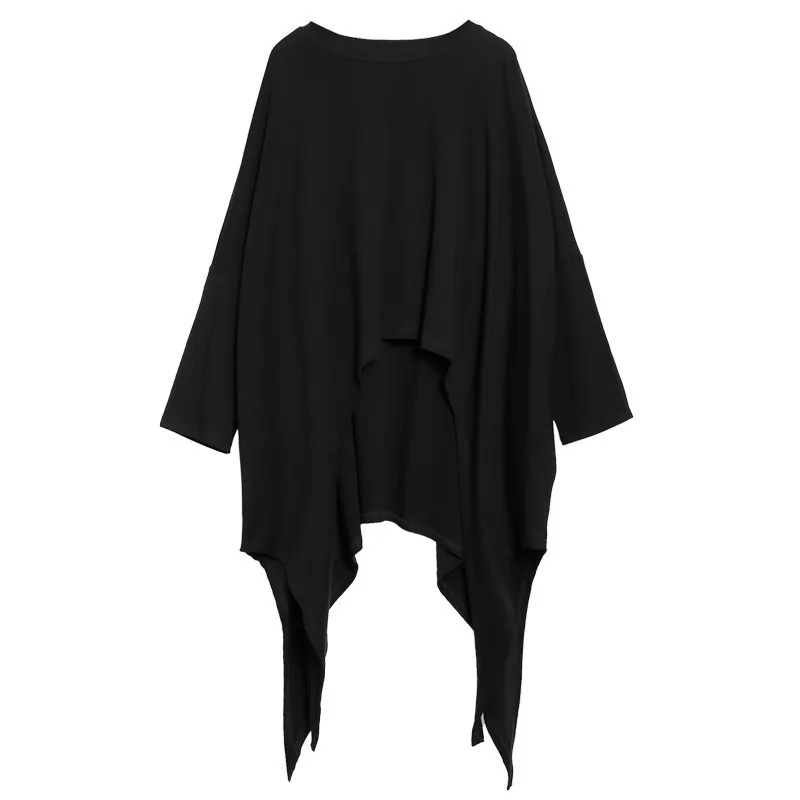 CHCIEVER осенние женские футболки для женщин Топ женский подол неправильной формы