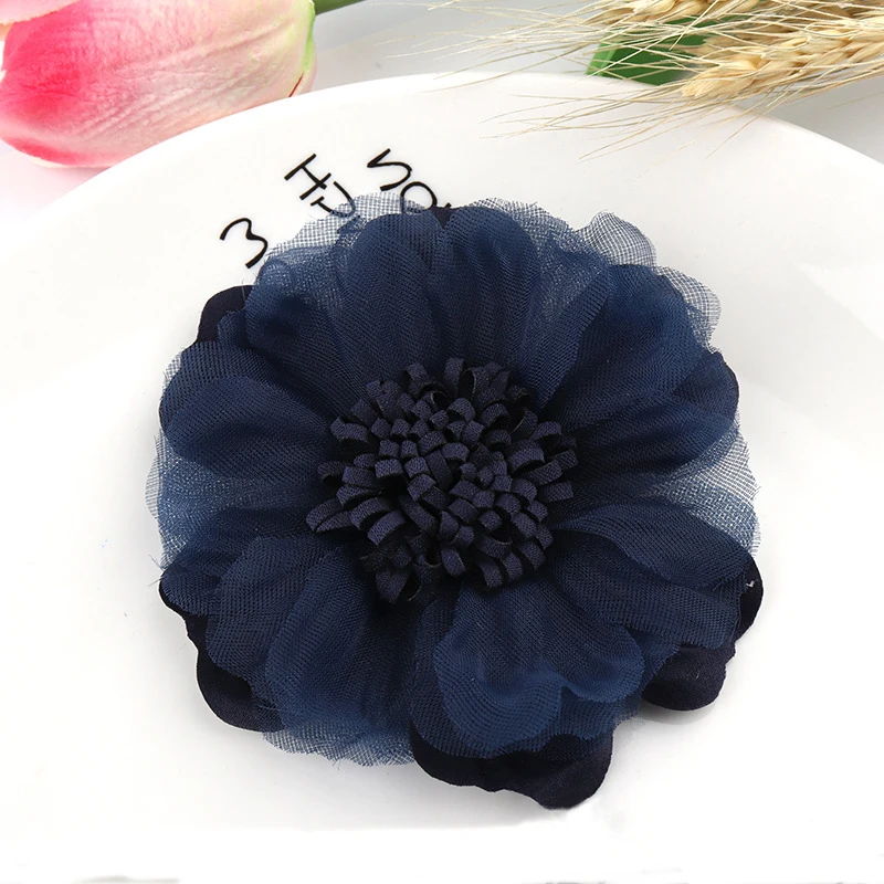 13 5PCS /33 Colors Mini Chiffon Fabric Flower For Wedding Invitation Artificial Flowers For Dress Decoration - Цвет: 13