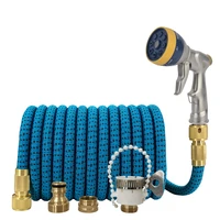 new garden hose lightweight wear resistant retractable and flexible garden watering hose nozzle high pressure car wash set