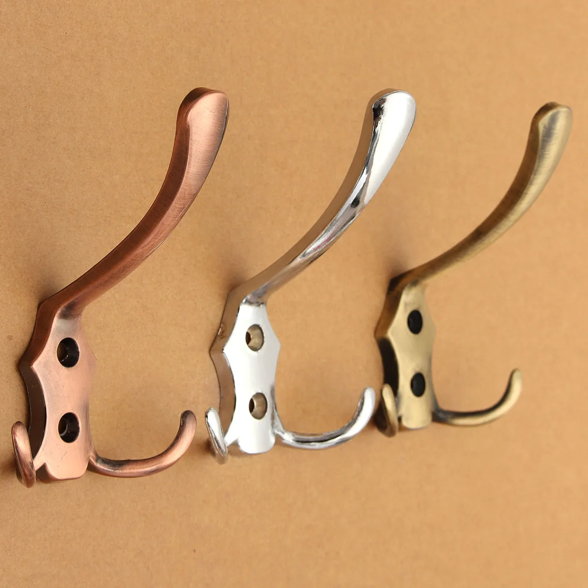 Домашняя кухня ретро двойной настенный крючок из цинкового сплава вешалка для