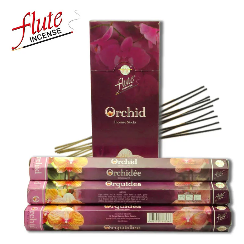 Orchid Флейта 120 палочки/коробка мульти-стиль индийский Ладан палочки Арома палочки окружающей среды ароматизатор цветной дым шалфея палочки - Аромат: Orchid