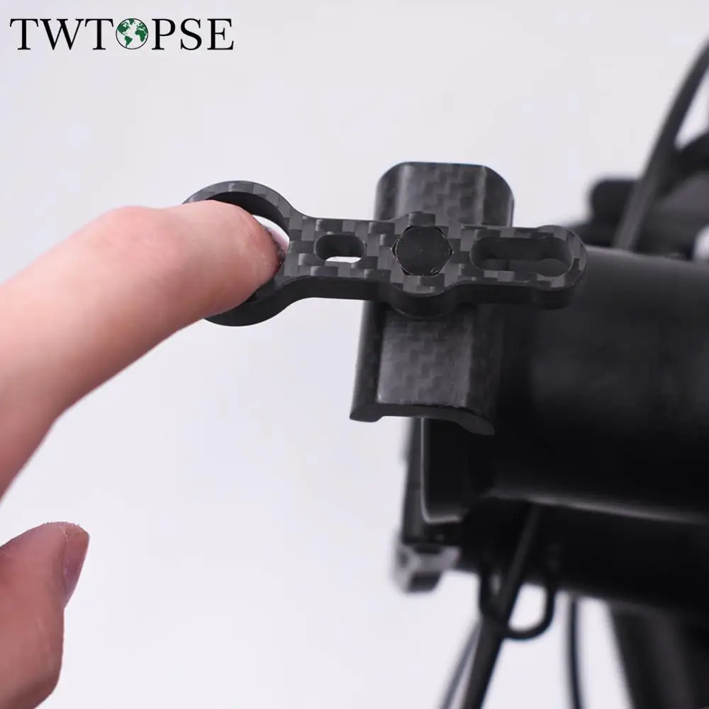 TWTOPSE карбоновый зажим для велосипеда Brompton складные зажимы титановый осевой