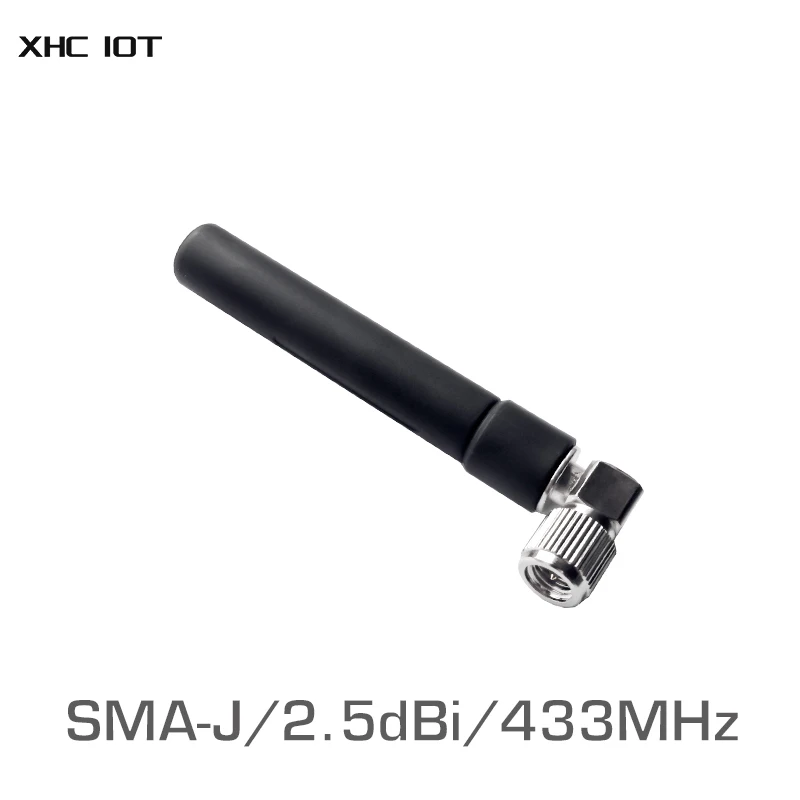 Всенаправленная антенна SMA-J, 2 шт., 433 МГц, сопротивление интерфейса менее 1,5 SWR, 50 ом, дБи, розетка XHCIOT