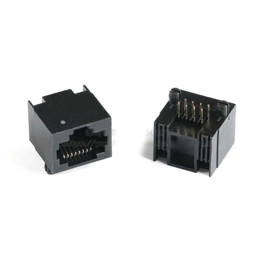 

50pcs/Lot RJ45 8P8C Jack Connector All-Plastic 56-Type Without LED Network Internet Modular
