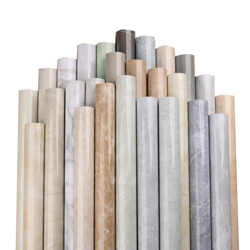 Современная самоклеящаяся контактная бумага ПВХ мебель кухонная мраморная