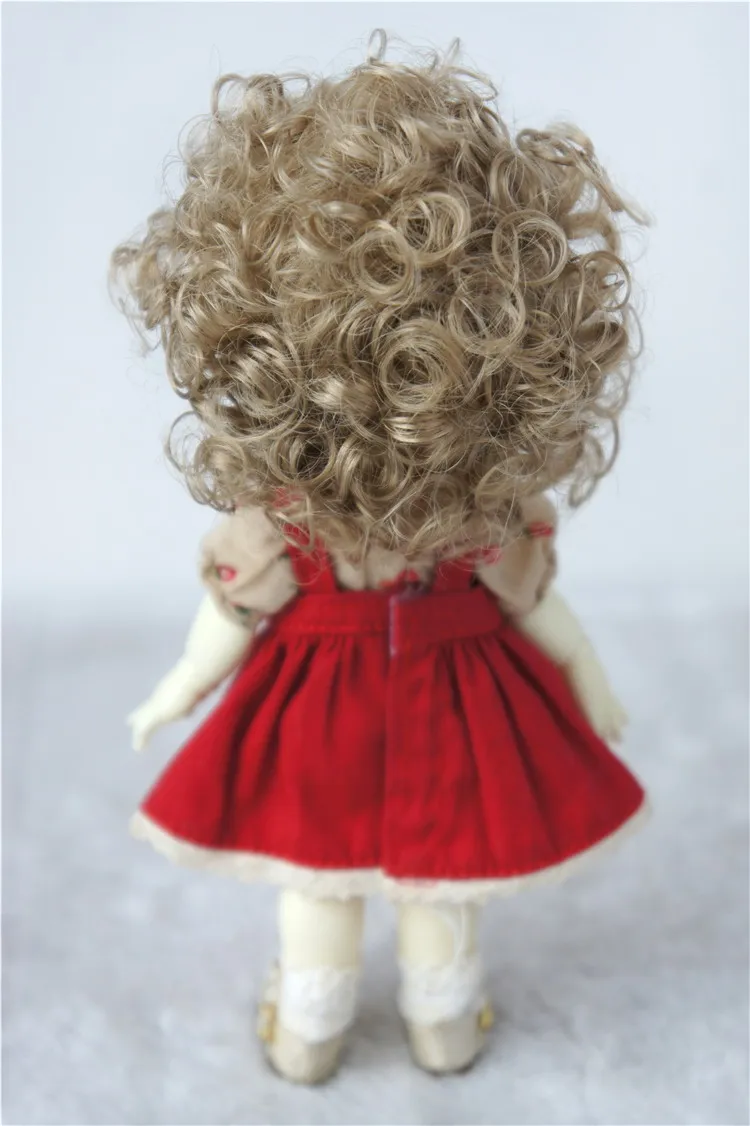 JD522 1/8 1/6 милый курчавый BJD синтетический парик для куклы мохеровый костюм Размер