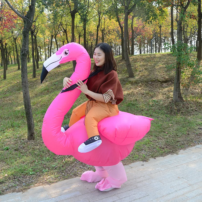 

2020 Новое поступление, надувной костюм фламинго, детские праздничные игрушки, костюмы на Хеллоуин, надувная одежда для костюмированной вече...