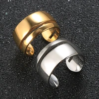trend luxury double layer ring stainless steel jewelry new year for women couple birthday party gift accessories wholesale 2021