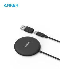 Anker Magnetic Wireless Charger, 5ft USB-C Cable with Detachable USB-A Connector, PowerWave Magnetic Pad Slim Only for iPhone 12