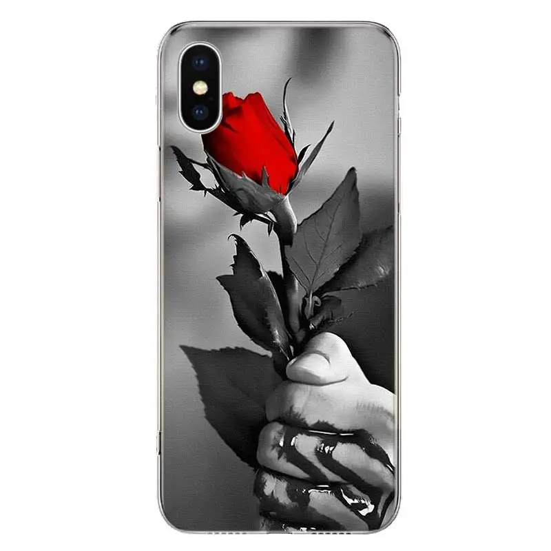 Beautiful Red Roses Flowers Phone Case For Apple iphone 14 13 12 11 Pro Max SE 2020 X XS XR 7 8 6 6S Plus Soft Cover Coque Funda