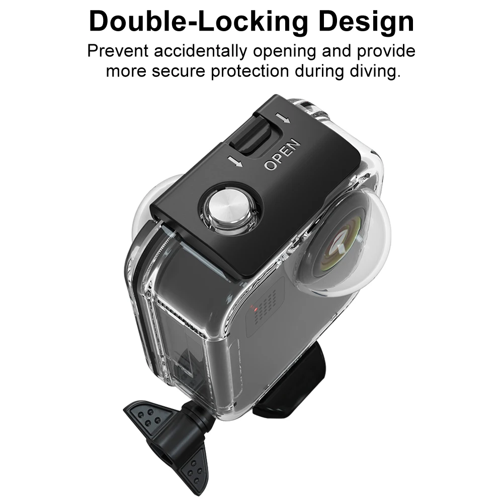 Купить Подводный водонепроницаемый чехол для GoPro Hero 5 6 7 черный корпус для дайвинга комплект аксессуаров для спортивных и экшн-камер