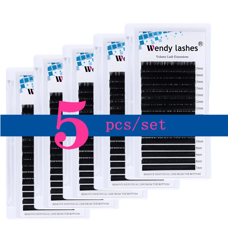 5 шт./лот наращивание ресниц 16 рядов классические накладные ресницы оптовая