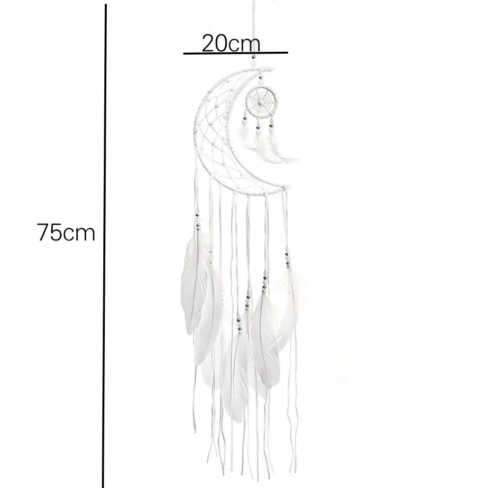 Ловец снов луна мини ручная работа домашнее подвесное украшение для комнаты