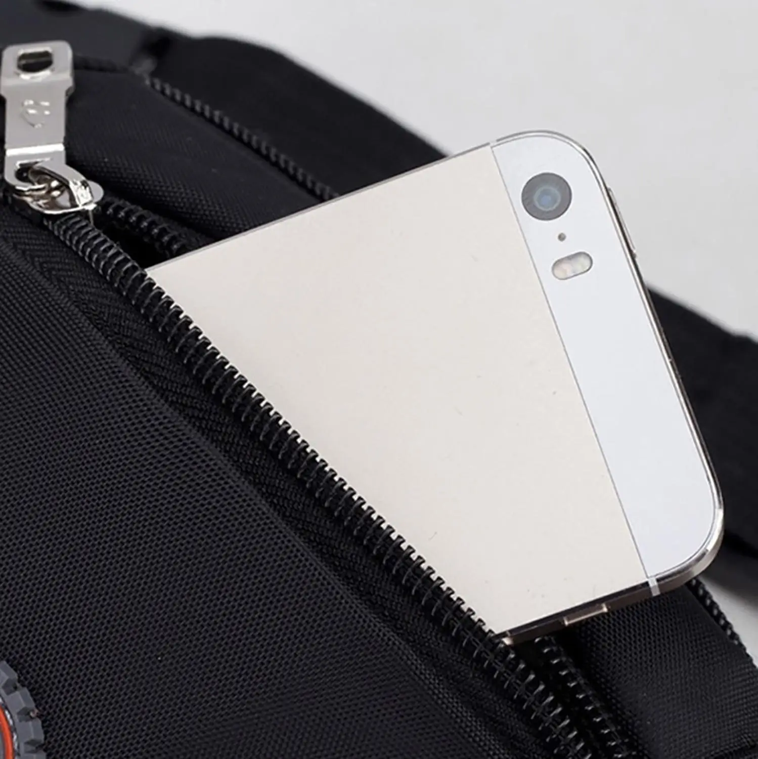 Сумка на живот Женская поясная сумка черная уличная для телефона #3R20|Беговые