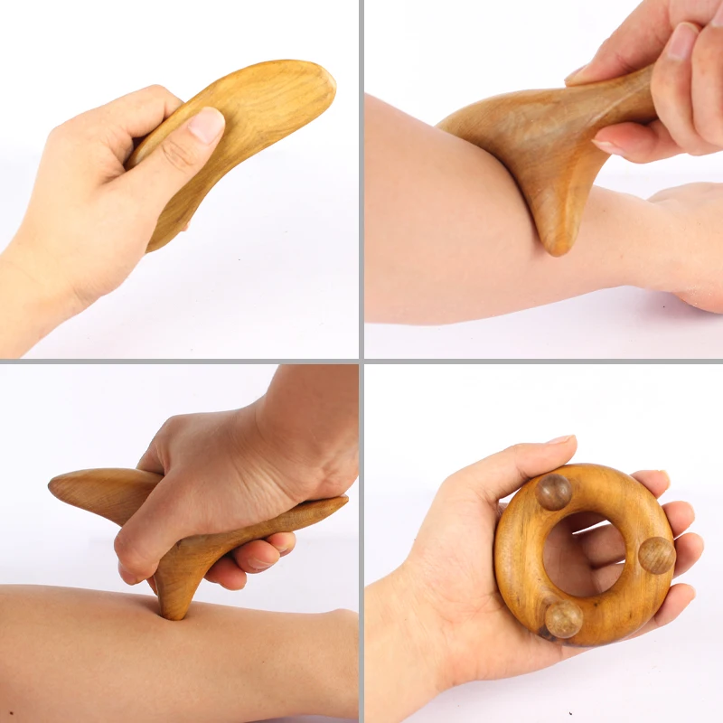 

Massager Wood Material Healthy Back Massage Arm Relaxation Massage Muscles Can Be Scraped To Relax Tense Parts