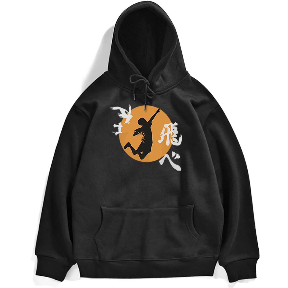 

Haikyuu Cartoon Cool Printing Hoody Japanese Animation Mens Pullovers Fleeve Fashion Men Sweatshirts Brand Punk Men's Pullover