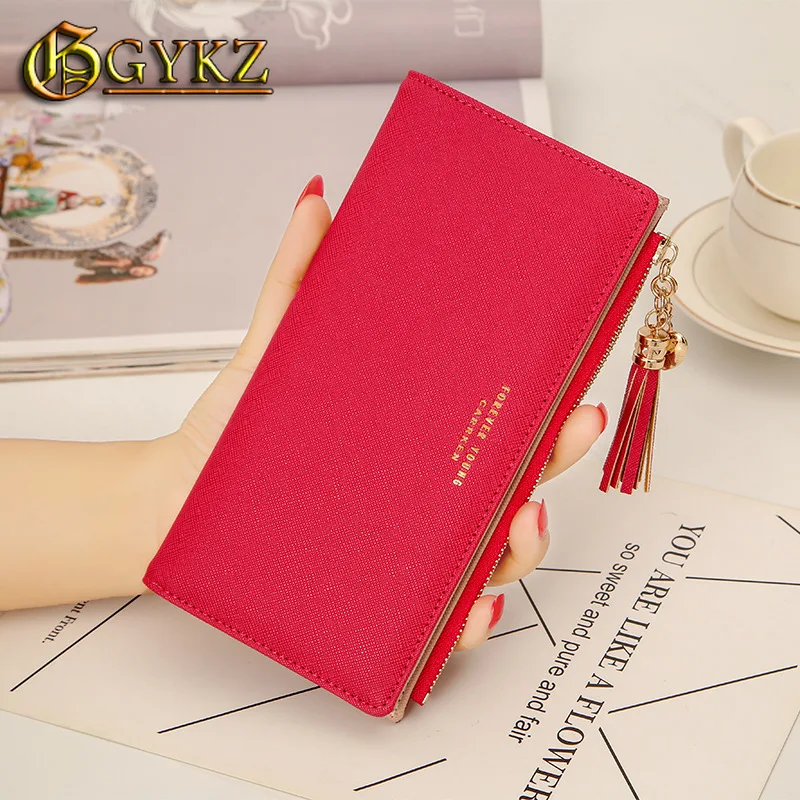 Брендовый кошелек для женщин с кисточками дизайнерский Кожаный Дамский Длинный