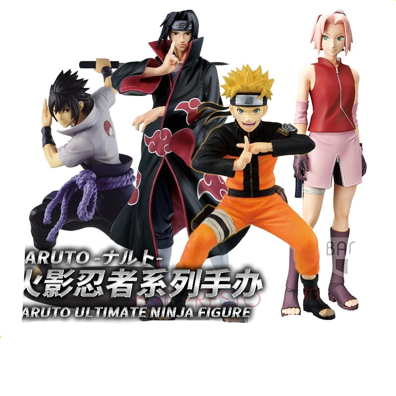 

Bandai Original NARUTO Sakura Kakashi Gaara Naruto Action Figure Model Toys